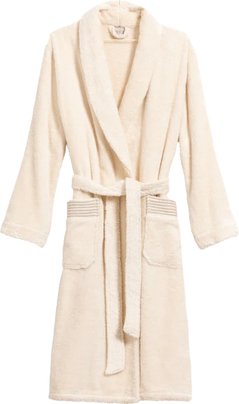Möve Schalkragenmantel 2-8044 – Luxuriöser Unisex-Bademantel aus Baumwolle
