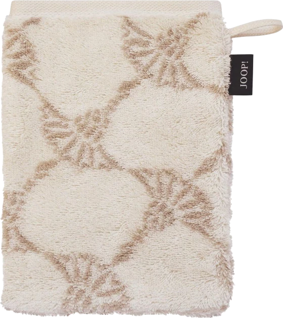 JOOP! Classic Cornflower-Serie 1611 - 36 in Creme – Exklusives, extraflauschiges Walkfrottier aus 100 % Baumwolle