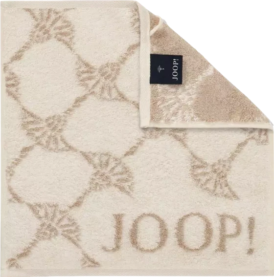 JOOP! Classic Cornflower-Serie 1611 - 36 in Creme – Exklusives, extraflauschiges Walkfrottier aus 100 % Baumwolle