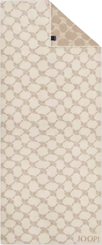 JOOP! Classic Cornflower-Serie 1611 - 36 in Creme – Exklusives, extraflauschiges Walkfrottier aus 100 % Baumwolle