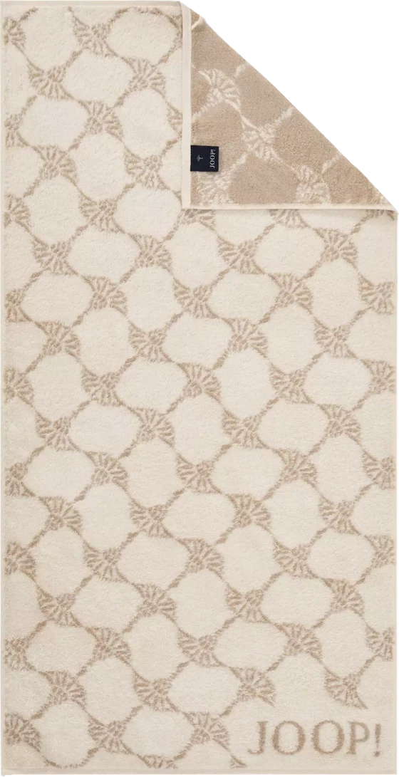JOOP! Classic Cornflower-Serie 1611 - 36 in Creme – Exklusives, extraflauschiges Walkfrottier aus 100 % Baumwolle