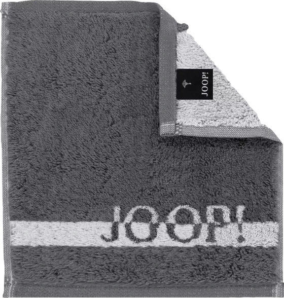 JOOP! Split Doubleface 1712 - 77 in Stein – Edle Walkfrottier-Qualität aus 100 % Baumwolle