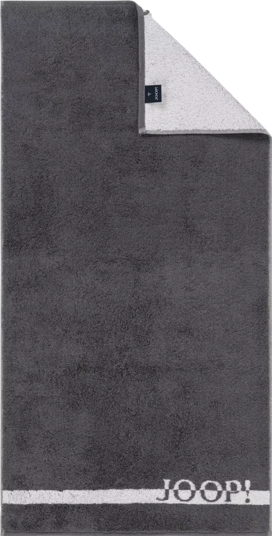 JOOP! Split Doubleface 1712 - 77 in Stein – Edle Walkfrottier-Qualität aus 100 % Baumwolle