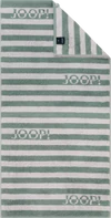 JOOP! Split Stripes 1713-47 in Pinie – Extraflauschiges Walkfrottier mit stilvollem Streifenmuster