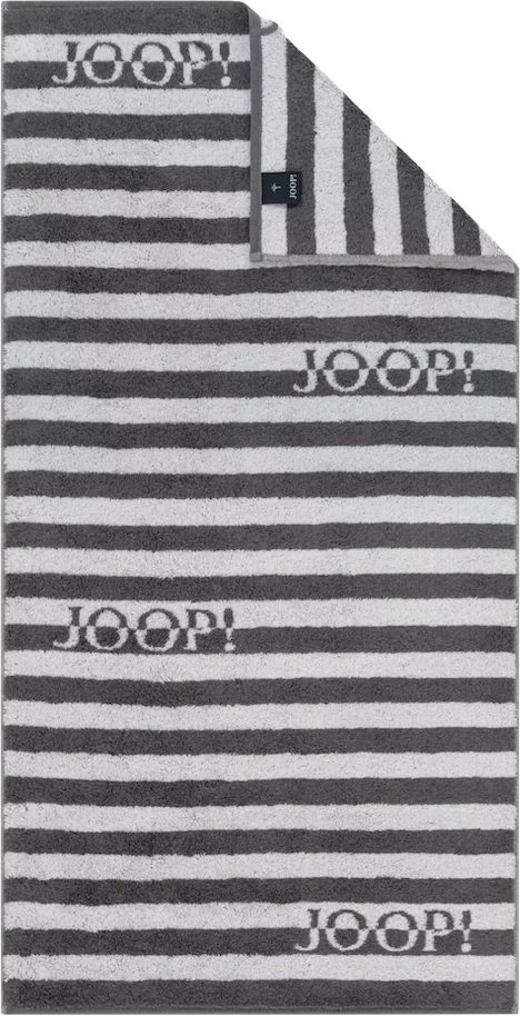 JOOP! Split Stripes 1713-77 in Stein – Edles Walkfrottier im modernen Streifenlook