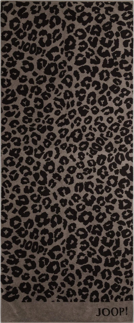 JOOP! LEO Frottierkollektion 1703 – Luxuriöses Saunatuch (80x200 cm) in Mocca, Creme & Graphit