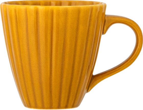 Bloomingville Latina Becher – Zeitloser Steinzeug-Becher in Gelb