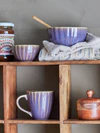 Bloomingville Latina Becher – Zeitloser Steinzeug-Becher in Lila / Purple