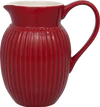 GreenGate Alice Krug | Jug 1,5 L (Claret Red) – Eleganter Steingut-Krug in Dunkelrot