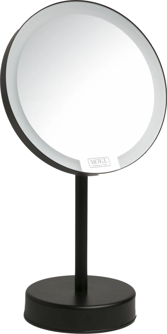 MÖVE Mirrors Spiegel (black) – LED Beauty-Standspiegel mit 5-fach Vergrößerung