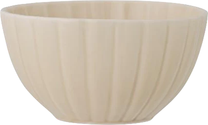 Bloomingville Schale Latina aus Steingut – beige, 165 ml, spülmaschinengeeignet