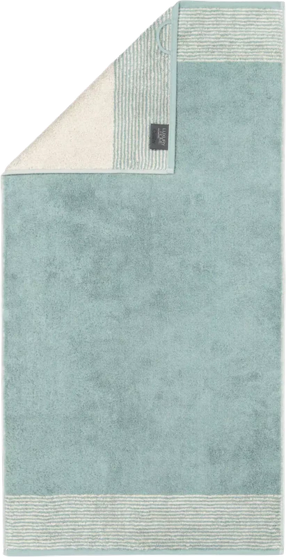 Cawö Handtuch Two-Tone 590-43 in Salbei – 100 % Baumwolle, Made in Germany