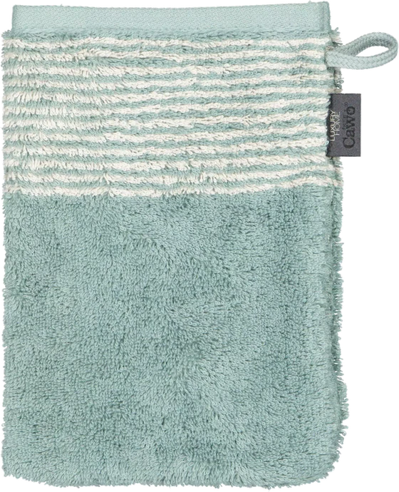 Cawö Handtuch Two-Tone 590-43 in Salbei – 100 % Baumwolle, Made in Germany