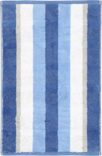 Cawö Frottiertücher Noblesse Stripe 1087 Saphir – Edle Handtücher aus 100 % Baumwolle