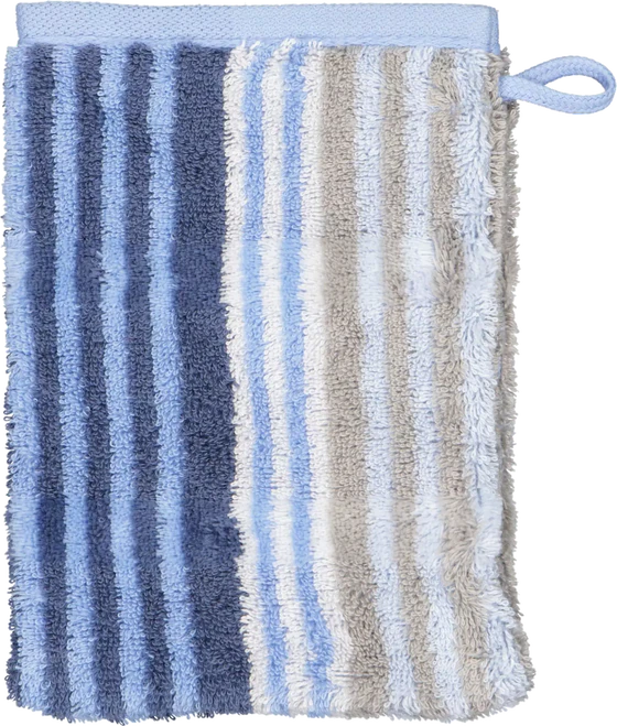 Cawö Frottiertücher Noblesse Harmony 1085 Sky – Edle Baumwoll-Handtücher im Streifendesign