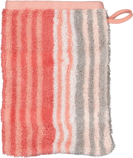 Cawoe Frottiertücher Noblesse Harmony 1085 – Koralle, 100% Baumwolle