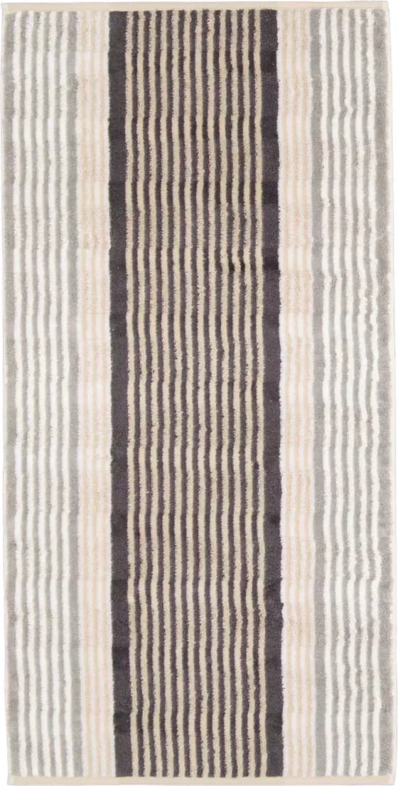 Cawö Frottiertücher Noblesse Harmony 1085 - 37 Natur – Edle Baumwoll-Handtücher im Streifendesign