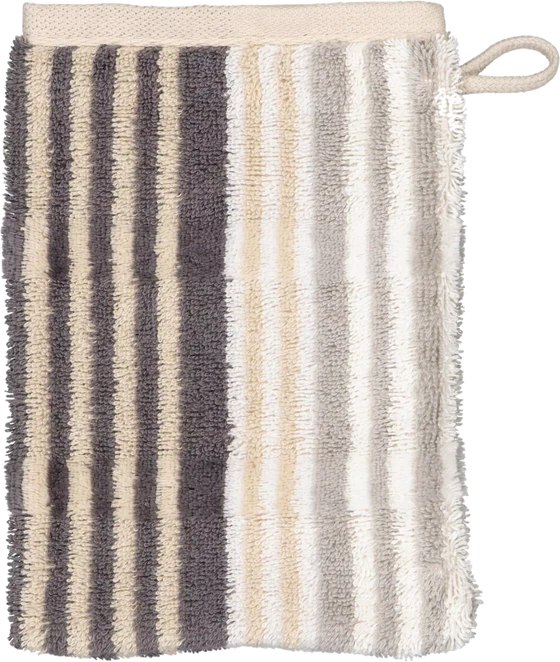 Cawö Frottiertücher Noblesse Harmony 1085 - 37 Natur – Edle Baumwoll-Handtücher im Streifendesign