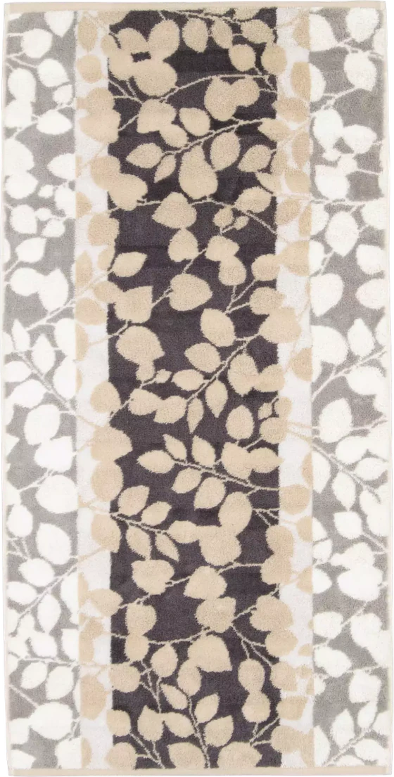 Cawö Frottiertücher Noblesse Harmony 1086 Natur – Elegante Handtücher mit floralem Design aus 100 % Baumwolle