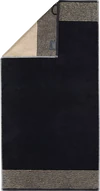 Cawö Frottiertücher Two-Tone 590-93 Schwarz – Hochwertige Walkfrottier-Handtücher aus 100 % Baumwolle