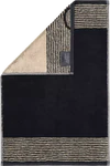 Cawö Frottiertücher Two-Tone 590-93 Schwarz – Hochwertige Walkfrottier-Handtücher aus 100 % Baumwolle