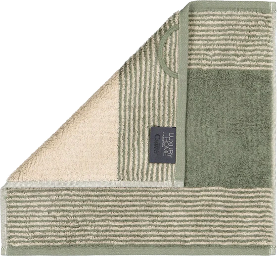 Cawö Frottiertücher Two-Tone 590-34 Field – Hochwertige Walkfrottier-Handtücher aus 100 % Baumwolle