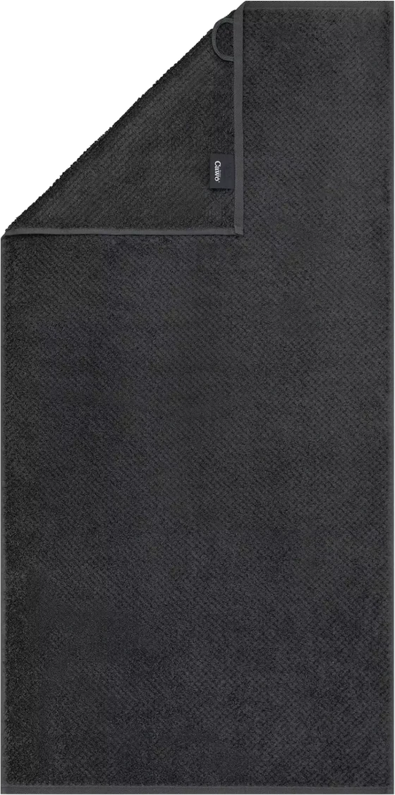 Cawö Frottiertücher Pure 6500-740 Basalt – Hochwertige Walkfrottier-Handtücher aus 100 % Baumwolle