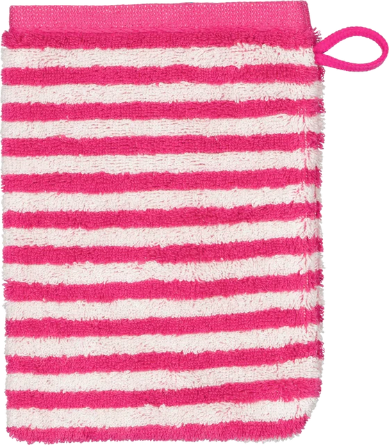 Cawö Frottiertücher Campus Ringel 955-22 Pink – Hochwertige Streifen-Handtücher aus 100 % Baumwolle