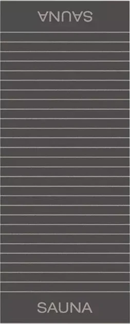 Cawö Saunatuch Balance 6237-73 Anthrazit – Hochwertiges Wende-Saunatuch aus 100 % Baumwolle im Streifen-Design