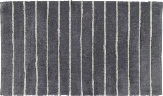 Cawö Badteppich Balance 1008-73 Anthrazit – Edler Wende-Badteppich aus 100 % Baumwolle