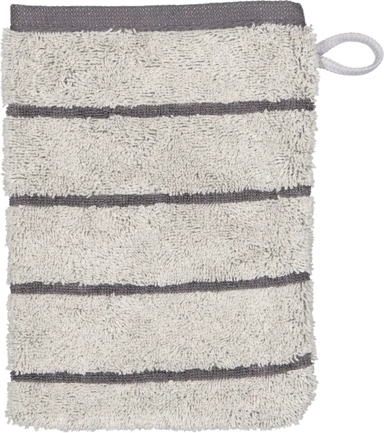 Cawö Handtuch Balance 6232-77 Platin – Hochwertiges Wende-Handtuch im Streifen-Design aus 100 % Baumwolle