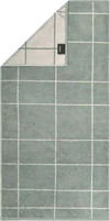 Cawö Handtuch Atelier 6240-47 Fjord – Hochwertiges Wende-Handtuch mit Karomuster aus 100 % Baumwolle