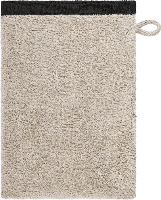 Cawö Handtuch Lifestyle Splash 7071-37 Leinen/Basalt – Hochwertiges Wende-Handtuch aus 100 % Baumwolle