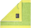 Cawö Handtuch Lifestyle Splash 7071-45 Pistazie/Lemon – Wende-Handtuch aus 100 % Baumwolle