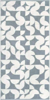 Cawö Handtuch Studio 6251-13 Nordic Blue – Edles Handtuch mit grafischem Muster aus 100 % Baumwolle