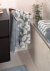 Cawö Handtuch Studio 6251-13 Nordic Blue – Edles Handtuch mit grafischem Muster aus 100 % Baumwolle
