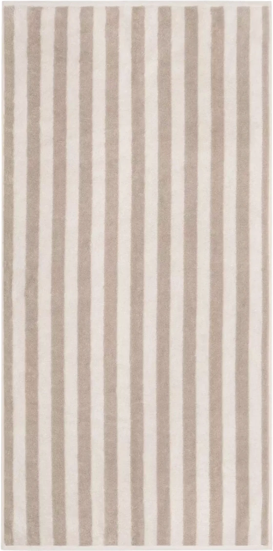 Cawö Handtuch Studio 6252-33 Leinen – Hochwertiges Handtuch mit Streifen-Design aus 100 % Baumwolle