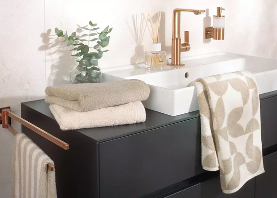 Cawö Handtuch Studio 6252-33 Leinen – Hochwertiges Handtuch mit Streifen-Design aus 100 % Baumwolle