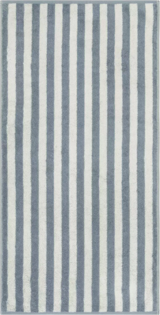 Cawö Handtuch Studio 6252-13 Nordic Blue – Hochwertiges Handtuch mit Streifen-Design aus 100 % Baumwolle