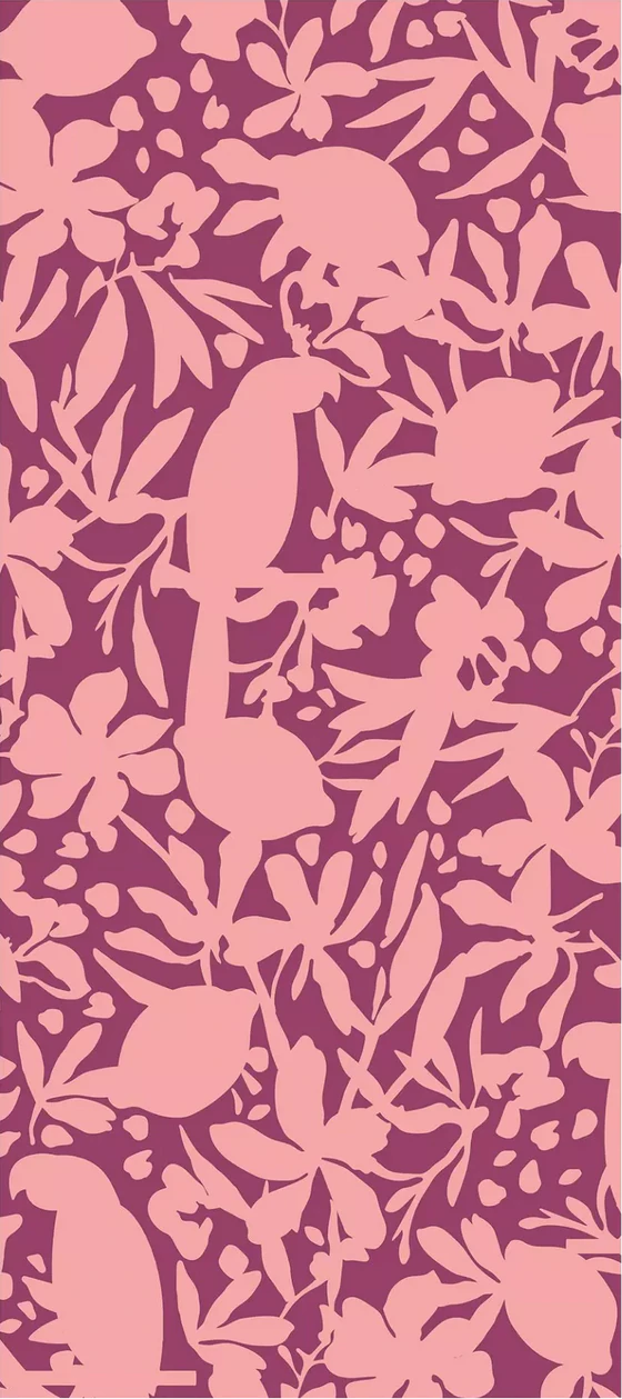 Cawö Strandtuch Tropical 5576-22 Sunset – Exklusives Jacquard-Strandtuch in Pink aus 100 % Baumwolle