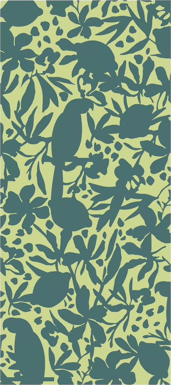 Cawö Strandtuch Tropical 5576-44 Jungle – Exklusives Jacquard-Strandtuch in Grün aus 100 % Baumwolle