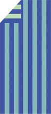 Cawö Strandtuch Tropical 5577-11 Aqua – Streifen-Strandtuch in Blau aus 100 % Baumwolle