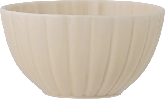 Bloomingville Latina Bowl, Farbe Natur – Große Frühstücksschale in Beige aus 100% Steingut