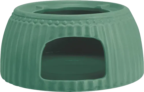 Greengate Teekannen Stövchen / Tea warmer Alice Dusty Green  – Hochwertiges Steingut für perfekten Teegenuss