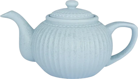 Greengate Teekanne Alice – Ice Blue Porzellan Teekanne, ca. 1 Liter