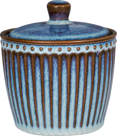 Greengate Zuckerdose Alice Oyster Blue – Porzellan, 10 x 8,5 cm, spülmaschinengeeignet