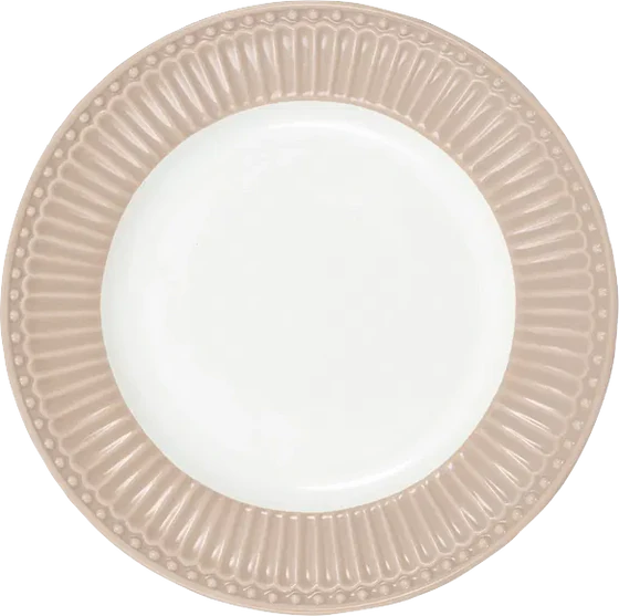 Greengate Alice Teller klein Creamy Fudge – 17,5 cm, Steingut, spülmaschinengeeignet
