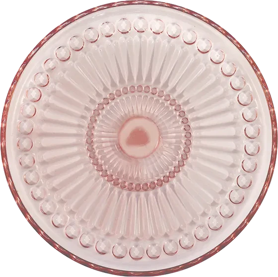 Greengate Glasteller Alice Pale Pink – 18,5 cm, zartes Glas für Kuchen & Frühstück