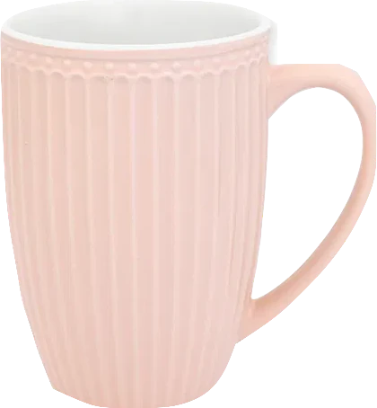 Greengate große Tasse Alice Pale Pink – Porzellan, 13,5 cm, spülmaschinengeeignet