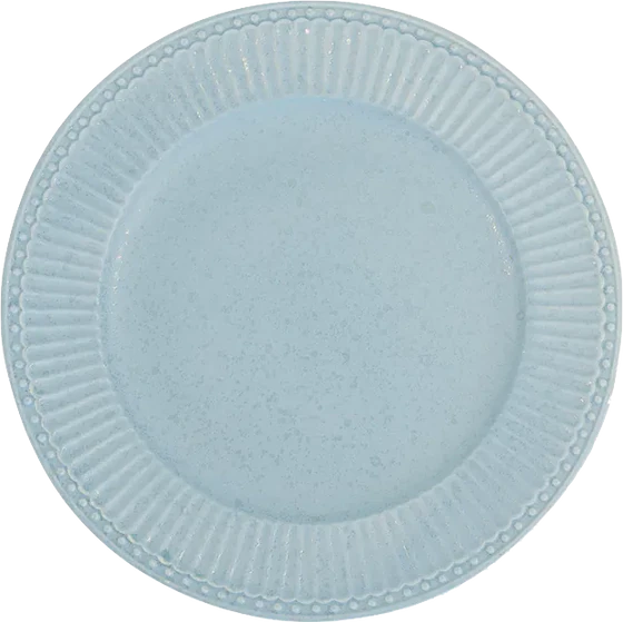 Greengate Dinner Plate Alice in Ice Blue – Hochwertige Porzellan-Dinnerplatte, 26,5 cm